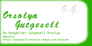 orsolya gutgesell business card